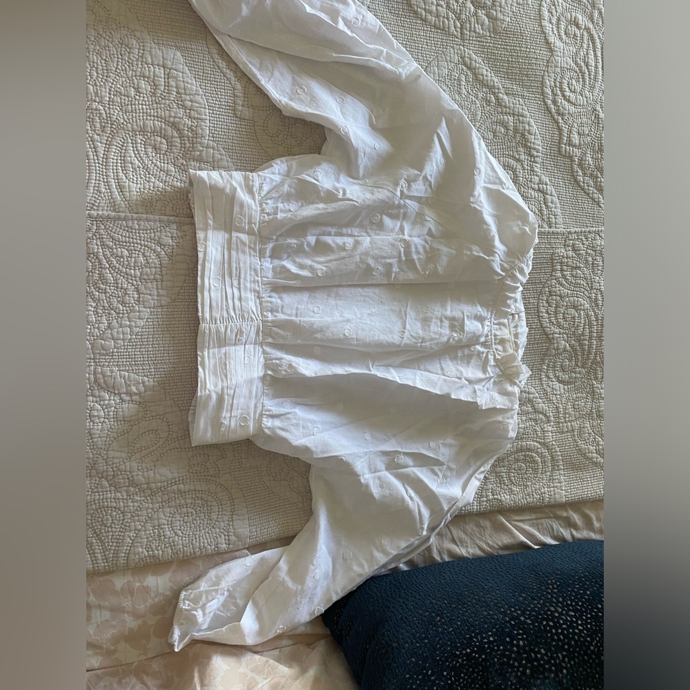 MAEVE—White cropped blouse
